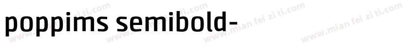 poppims semibold字体转换